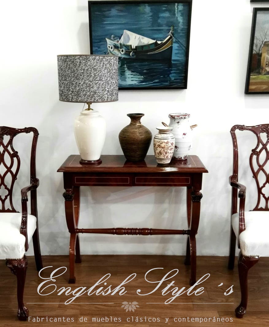 Dressoir Imperio en pluma de caoba de 90 cm - English Style´s